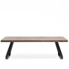New Wohnen Asteiche Industrial Tisch mit Stahl Gestell - Ventida