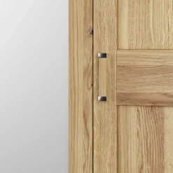 Best Wohnen Asteiche Schlafzimmerschrank mit Spiegel - 5-türig - Zamron