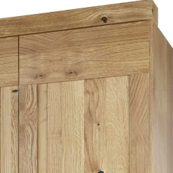 Best Wohnen Asteiche Schlafzimmerschrank mit Spiegel - 5-türig - Zamron