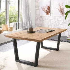 Clearance Wohnen Asteiche Sofatisch im Industrial Design - Ceraldina