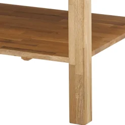 Outlet Wohnen Asteiche Sofatisch mit Schublade und Ablage - Hoxtona