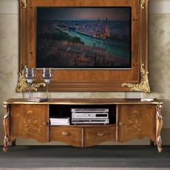 Outlet Wohnen Ausgefallene TV Wohnwand Möbel Set - Carlenna (vierteilig)