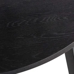 Wohnen Ausziehtisch aus Eiche Massivholz in Schwarz - Cowjoy