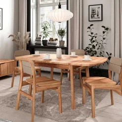 New Wohnen Ausziehtisch aus Kernbuche Massivholz - Lana