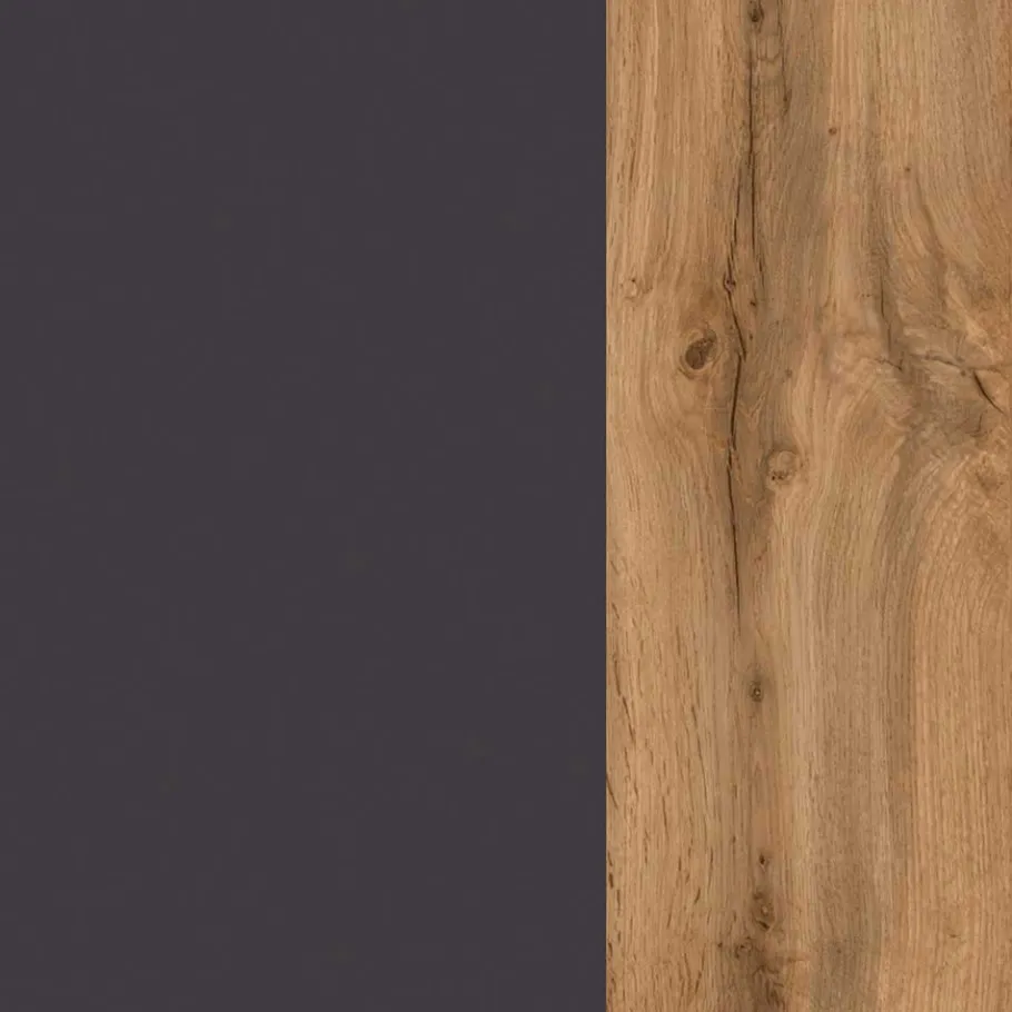 Best Wohnen Bad Hängeschrank in Baumkante Wildeiche Optik - Breznia