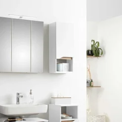 New Wohnen Bad Hängeschrank mit Fach und Tür - Zenata