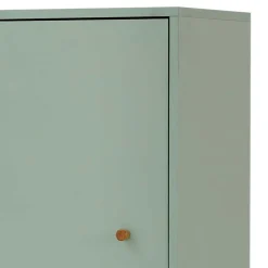 New Wohnen Bad Hochschrank in Graugrün & Eiche - Vereny
