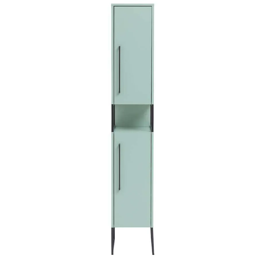 Best Wohnen Bad Hochschrank in Mint Grün & Anthrazit - Esdrus