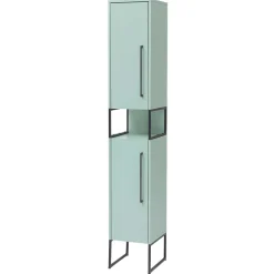 Best Wohnen Bad Hochschrank in Mint Grün & Anthrazit - Esdrus