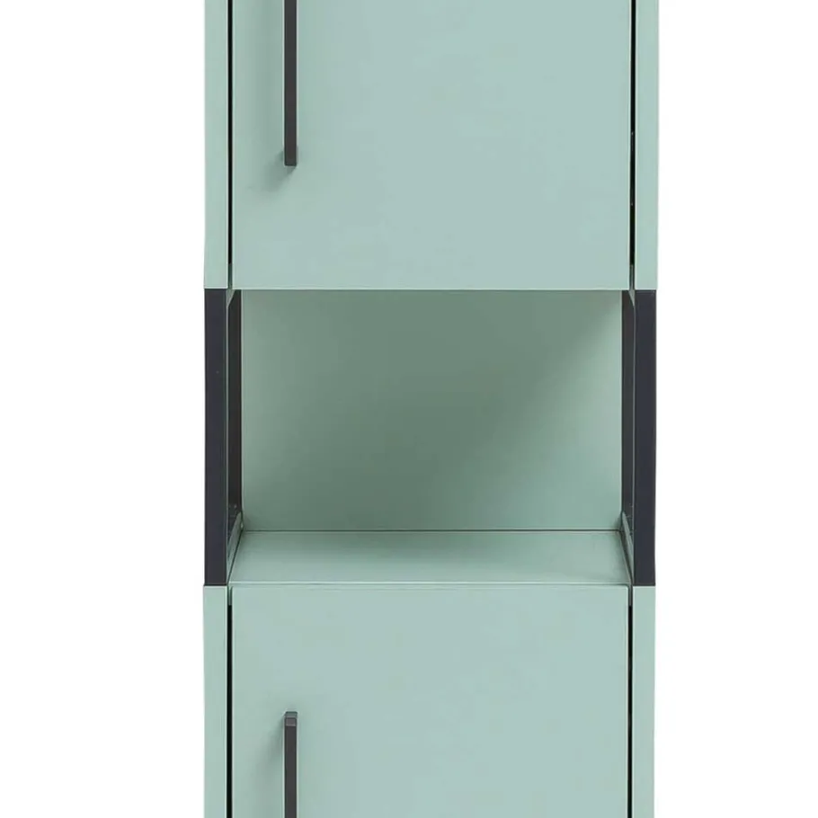 Best Wohnen Bad Hochschrank in Mint Grün & Anthrazit - Esdrus