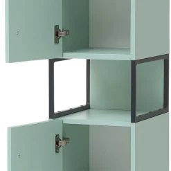 Best Wohnen Bad Hochschrank in Mint Grün & Anthrazit - Esdrus