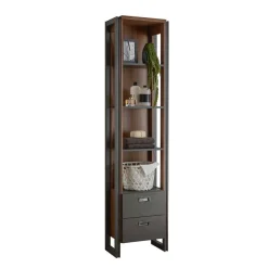 Online Wohnen Bad Hochschrank Regal - 4 Fächer & 2 Schubladen - Forawas