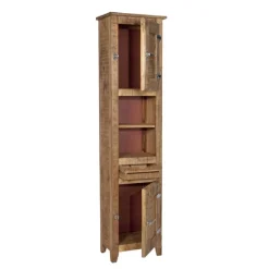 New Wohnen Bad Hochschrank Suennas aus Mangobaum Massivholz