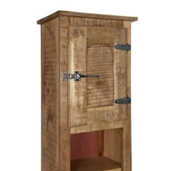 New Wohnen Bad Hochschrank Suennas aus Mangobaum Massivholz