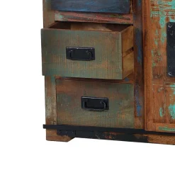 Discount Wohnen Bad Hochschrank Vayamos im Shabby Chic Design