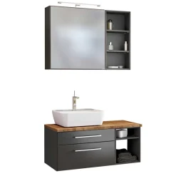 New Wohnen Bad Komplett Waschtisch Set - Estregos (dreiteilig)
