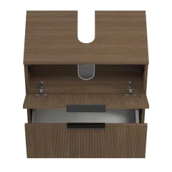 New Wohnen Bad Möbelset in Eiche Dunkel - Ucaida (dreiteilig)