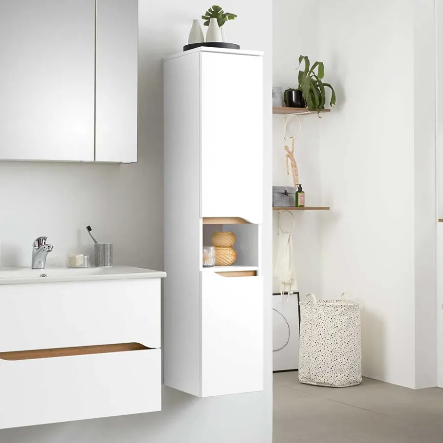 Wohnen Bad Midi-Schrank 141 cm hoch - Zenata