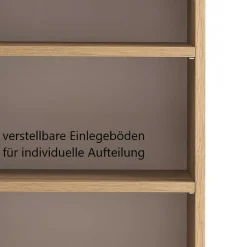 Best Wohnen Bad Midischrank in Weiß Glas & Wildeiche - Vrendina