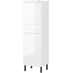 Best Wohnen Bad Midischrank in Weiß Hochglanz - Loeesa