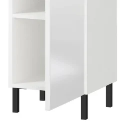 Best Wohnen Bad Midischrank in Weiß Hochglanz - Loeesa