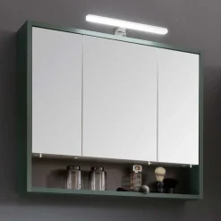 Outlet Wohnen Bad Spiegelschrank in Dunkelgrün - Aqua