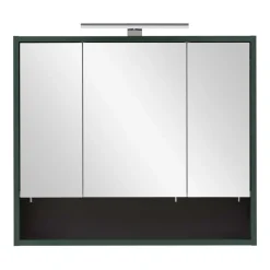 Outlet Wohnen Bad Spiegelschrank in Dunkelgrün - Aqua
