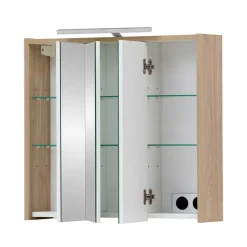 Clearance Wohnen Bad Spiegelschrank in Eiche hell Dekor - Lepre