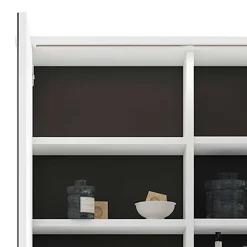 Discount Wohnen Bad Spiegelschrank in Weiß mit Schwarz - Envaton