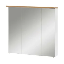 Sale Wohnen Bad Spiegelschrank in Weiß Glanz & Eiche - Utiona