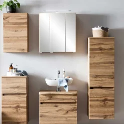 Discount Wohnen Bad Spiegelschrank in Wildeiche Optik - Drumias