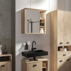 Clearance Wohnen Bad Spiegeltür-Hängeschrank mit 3 Fächern - Eleore