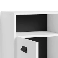 Outlet Wohnen Bad Unterschrank in Weiß mit Schwarz - Envaton