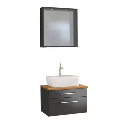 New Wohnen Bad Unterschrank inkl Waschbecken - Estregos I (zweiteilig)