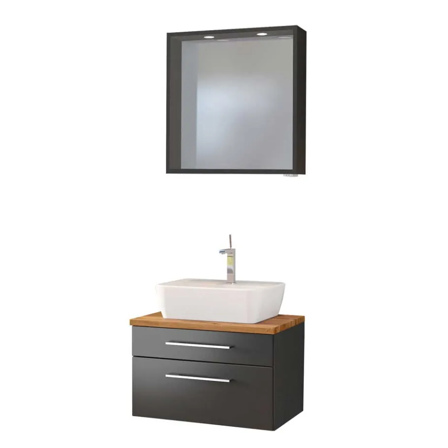 New Wohnen Bad Unterschrank inkl Waschbecken - Estregos I (zweiteilig)
