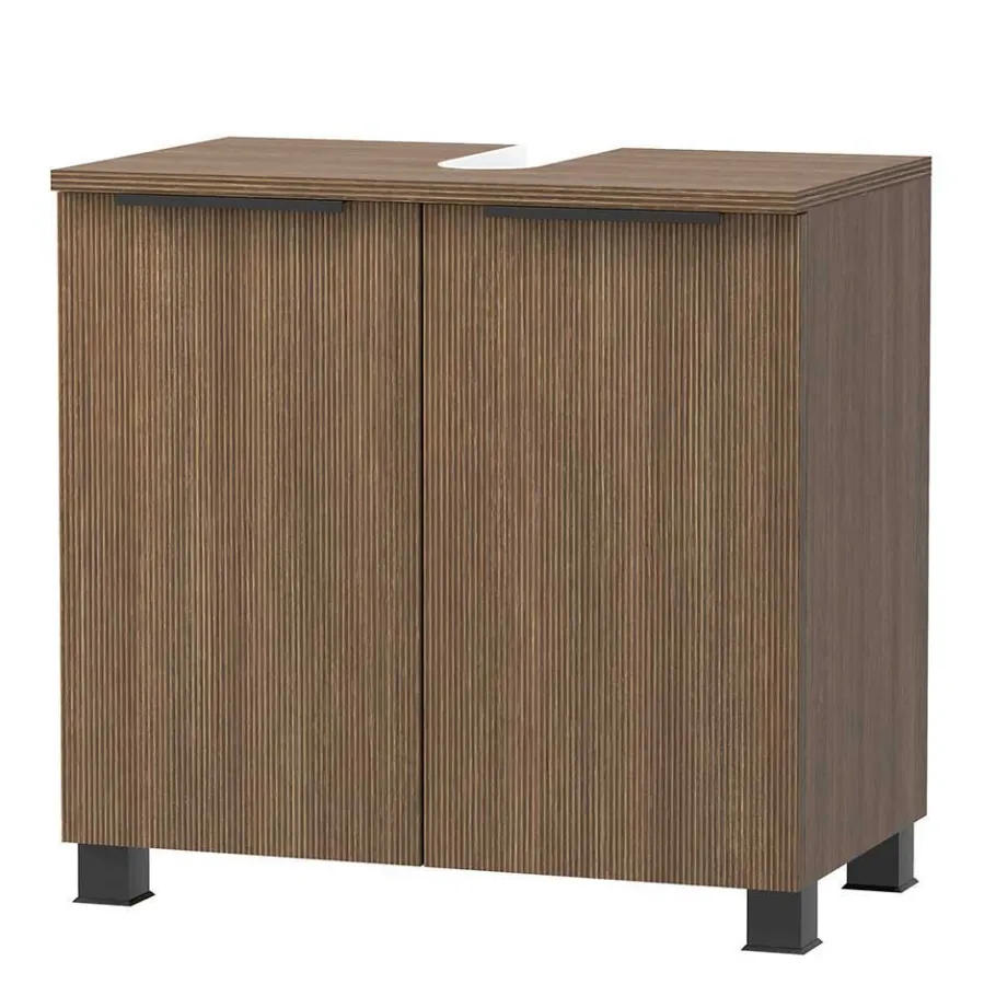 New Wohnen Bad Waschplatz und Oberschrank Möbelset - Ucaida (dreiteilig)