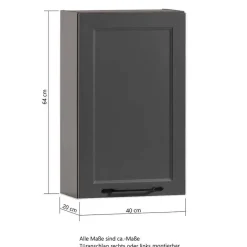 Hot Wohnen Bad Waschplatzmöbel und Oberschrank - Novelya (dreiteilig)