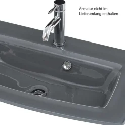 Clearance Wohnen Badblock Badmöbel in Weiß - Mesciria (vierteilig)