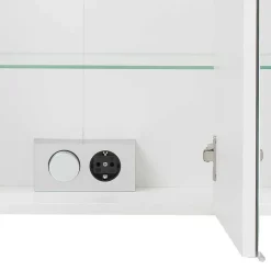 Clearance Wohnen Badblock Badmöbel in Weiß - Mesciria (vierteilig)