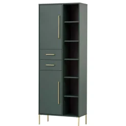 Best Wohnen Badeinrichtung Möbel in Dunkelgrün & Gold - Aqua (sechsteilig)