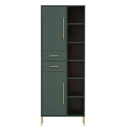 Best Wohnen Badeinrichtung Möbel in Dunkelgrün & Gold - Aqua (sechsteilig)