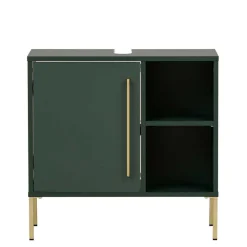 Best Wohnen Badeinrichtung Möbel in Dunkelgrün & Gold - Aqua (sechsteilig)
