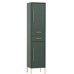 Best Wohnen Badeinrichtung Möbel in Dunkelgrün & Gold - Aqua (sechsteilig)