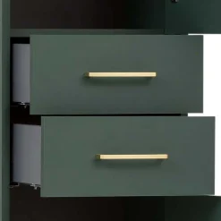 Best Wohnen Badeinrichtung Möbel in Dunkelgrün & Gold - Aqua (sechsteilig)