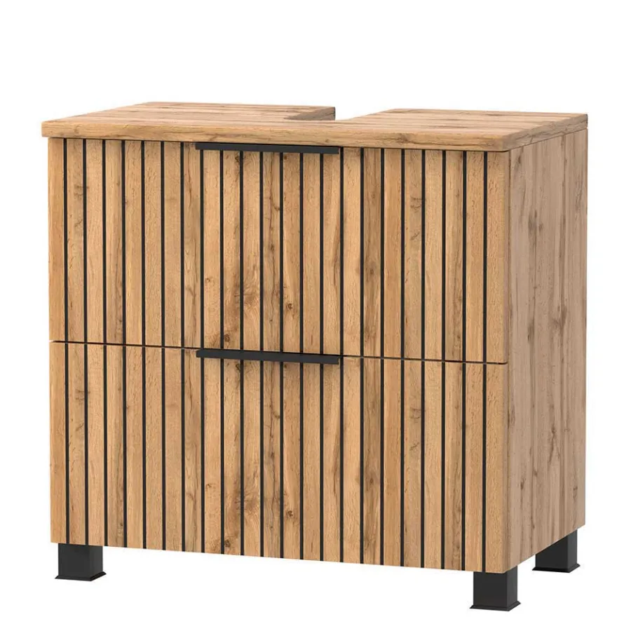 Best Wohnen Badeinrichtung mit Lichtspiegel Set - Crystoga (vierteilig)