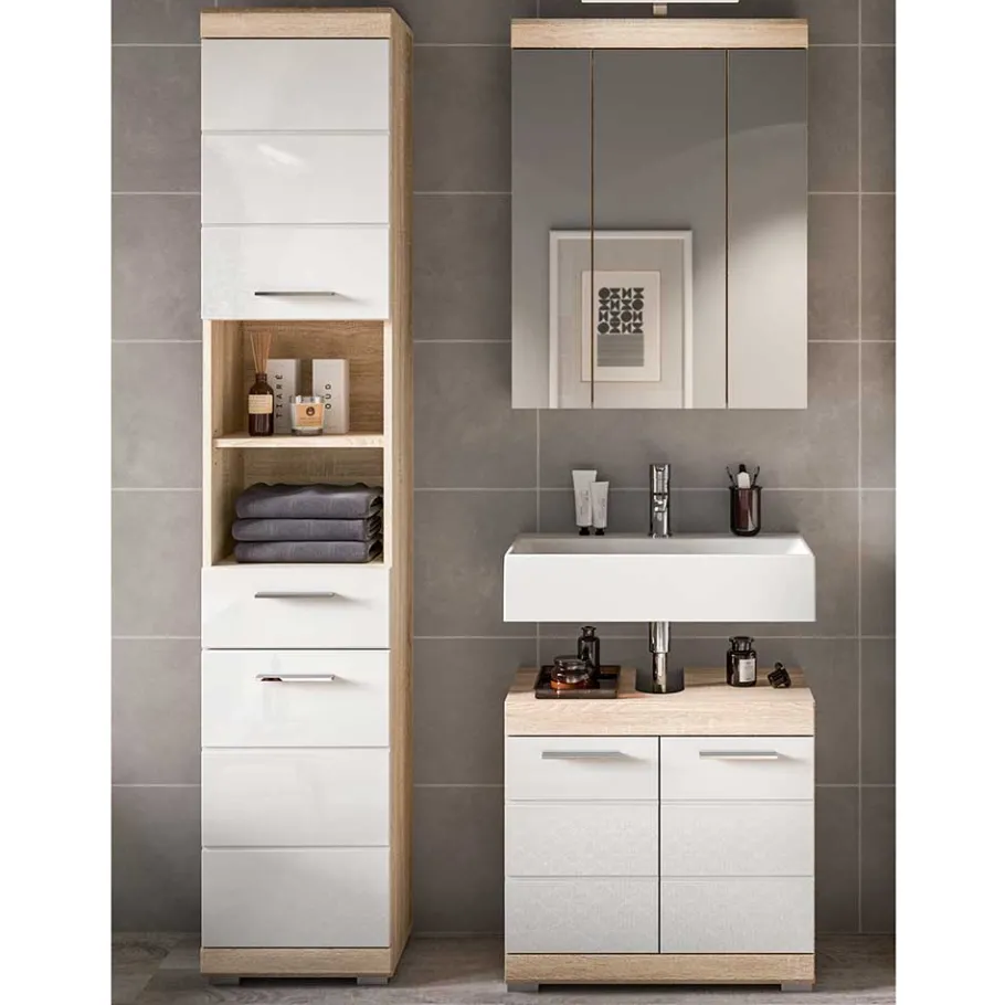 Sale Wohnen Badeinrichtung zweifarbig modern - Calbanyara (dreiteilig)
