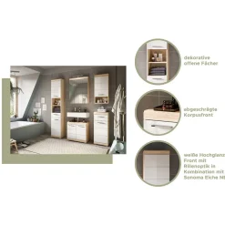 Sale Wohnen Badeinrichtung zweifarbig modern - Calbanyara (dreiteilig)