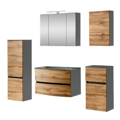 Discount Wohnen Badeszimmer Möbelserie als Set - Vandija (fünfteilig)