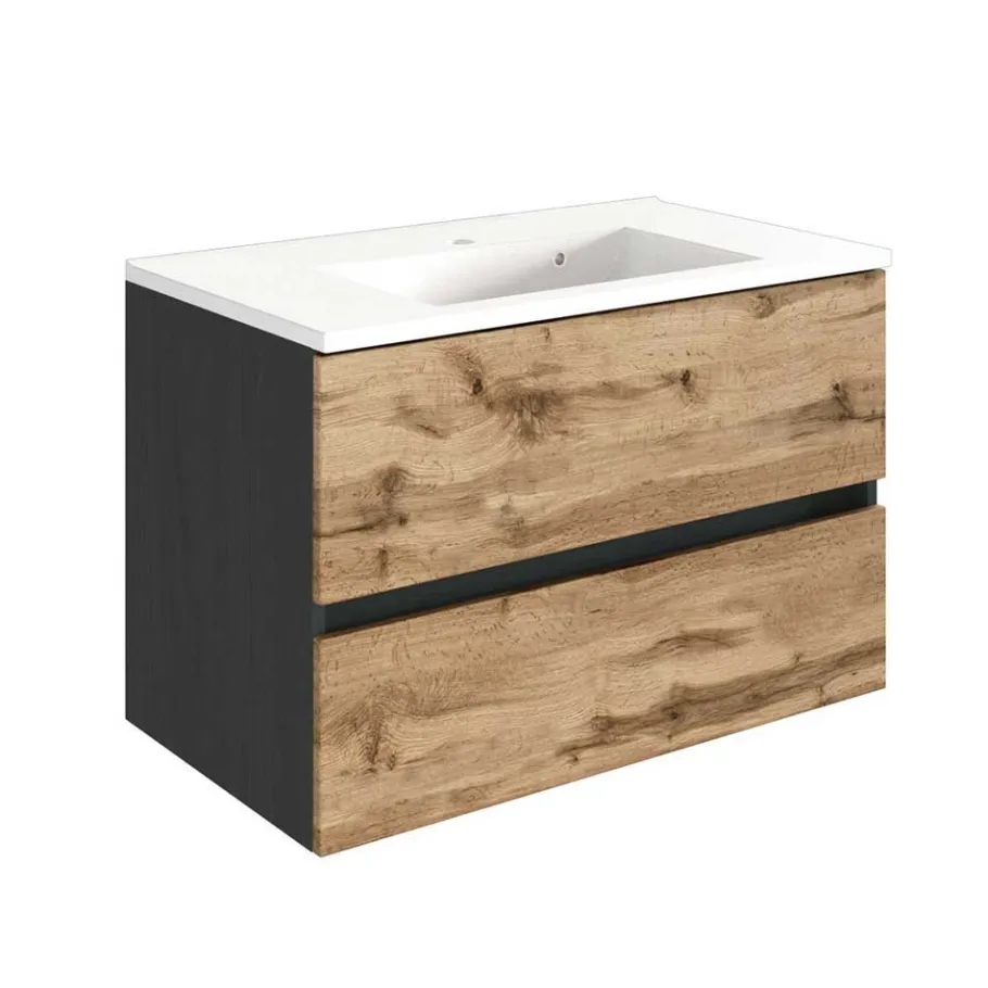 Clearance Wohnen Badezimmer Einrichtung Set - Schränke - Endely (sechsteilig)