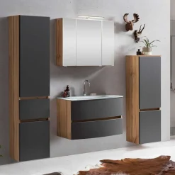 Discount Wohnen Badezimmer Einrichtungsset 160 cm breit - Larutta (vierteilig)
